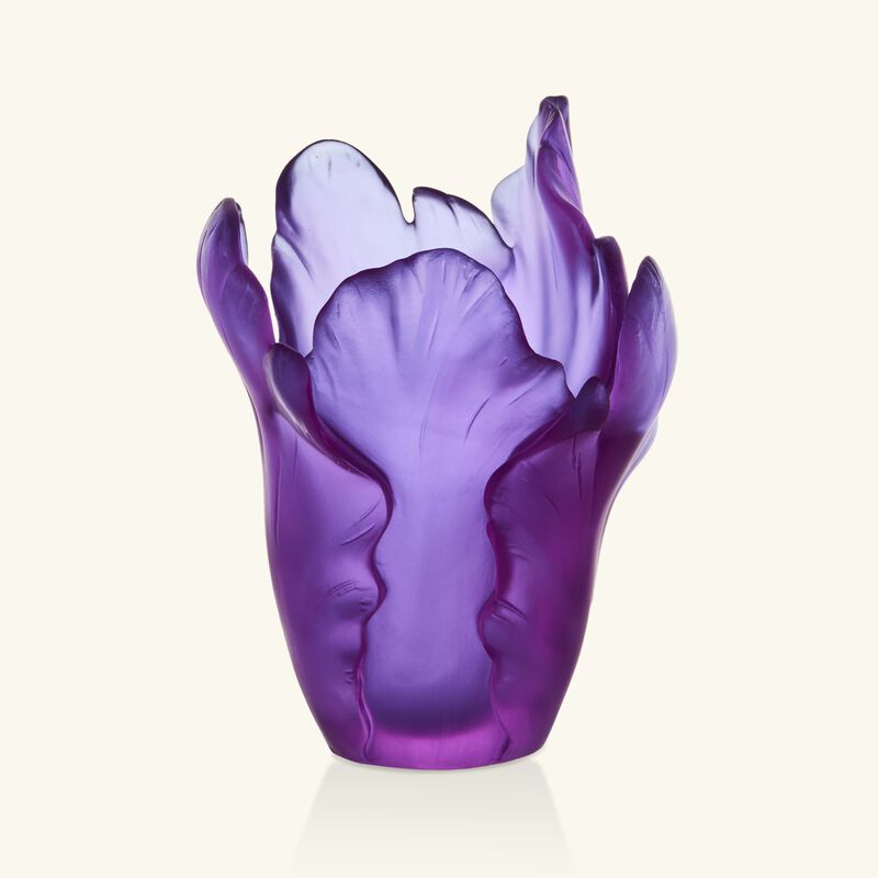 دوم مزهرية توليب صغيرة وردية