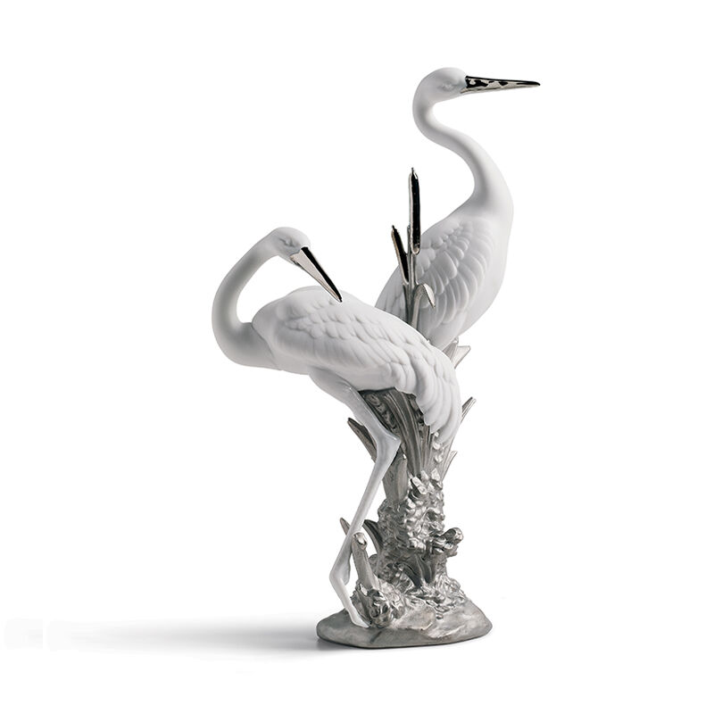 Courting Cranes Sculpture, large