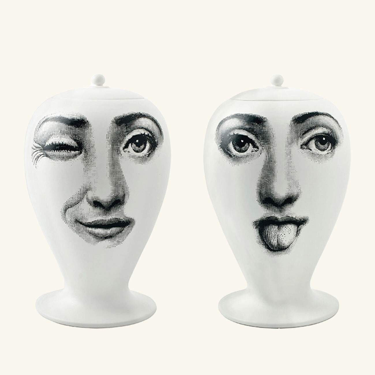 fornasetti antipatico vase medium white