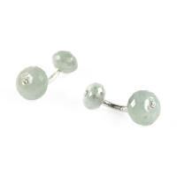 Cufflinks Aquamarine Silver With Box Cufflinks Aquamarine Silver With Box, small