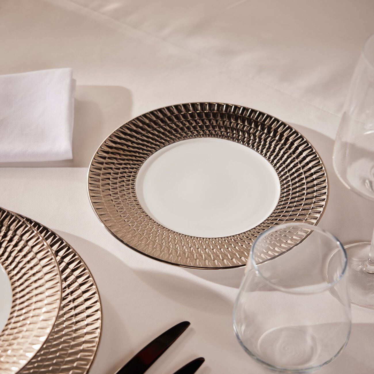 Twist Platine Salad Plate bernardaud twist platine salad plate