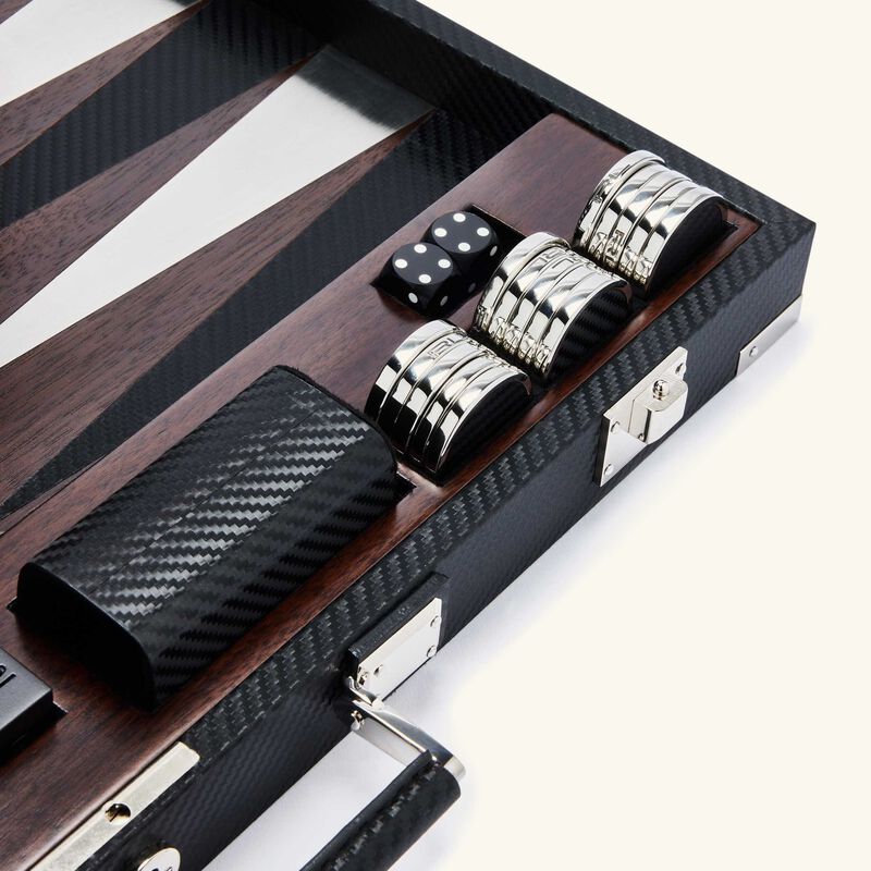 ralph lauren home sutton backgammon set black
