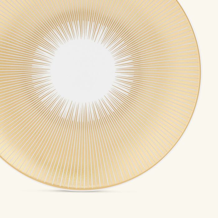 bernardaud sol bread butter plate round gold 16cm