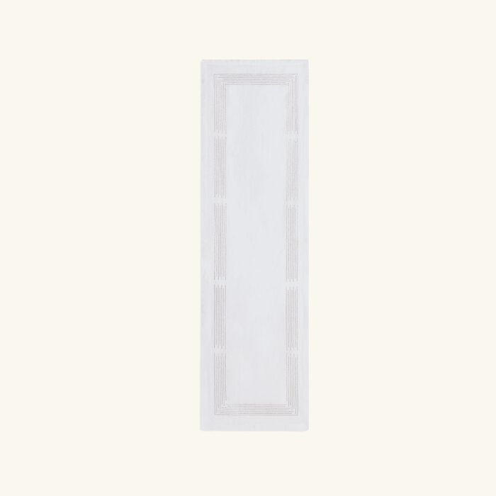 catherine denoual palazzo table runner white