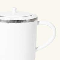 Maille Platine Coffee & Tea Pot White bernardaud maille platine coffee tea pot white
