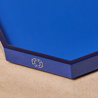 Octogone Tray Medium Blue baccarat octogone tray medium blue