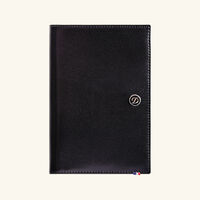 Line D Passport Holder Black 13cm st dupont line d passport holder black 13cm