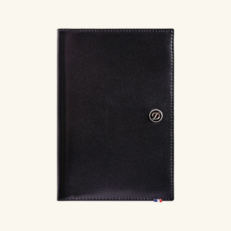 Line D Passport Holder Black 13cm st dupont line d passport holder black 13cm