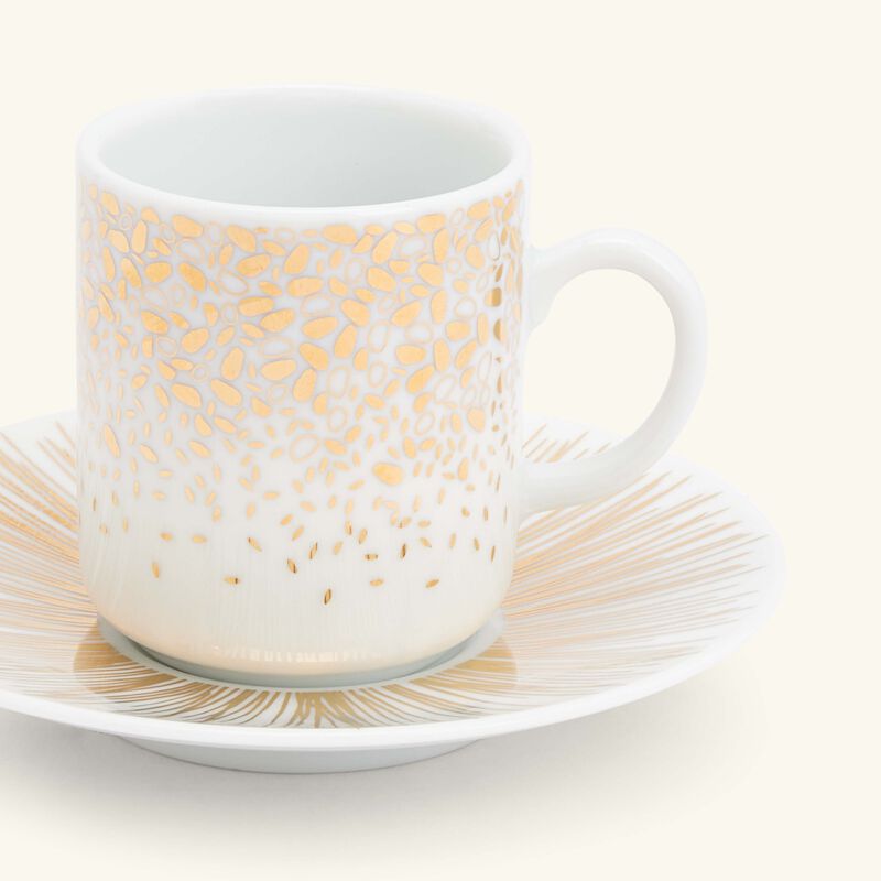 طقم تمرة دايتس توب المؤلف من فنجانين مع صحنيهما باللون الذهبي صلصال طقم تمرة دايتس توب المؤلف من فنجانين مع صحنيهما باللون الذهبي