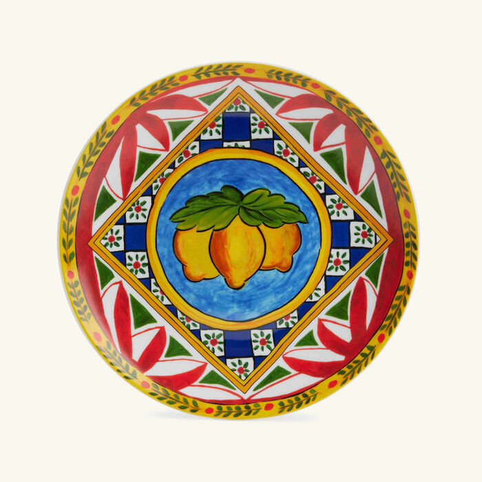 dolce gabbana casa carretto dinner plate round 20cm set of 2
