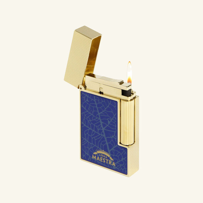 st dupont ligne 2 partagas lighter blue