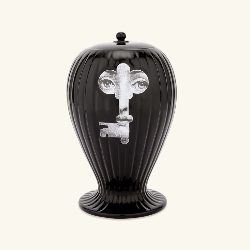 fornasetti serratura rigato vase black