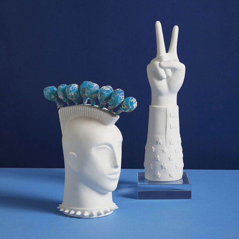 Mohawk Lollipop Holder Small White jonathan adler mohawk lollipop holder small white