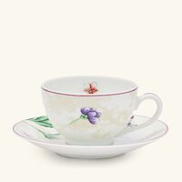 bernardaud canisse tea cup saucer gold
