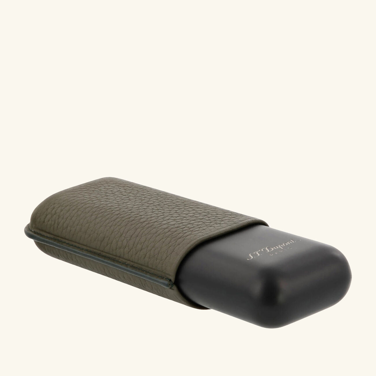 st dupont double cigar case brown