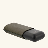 st dupont double cigar case brown