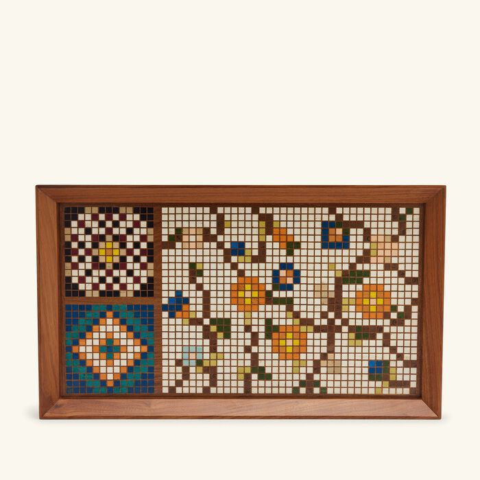 aya the art of living multiple mosques serving tray rectangular large brown
