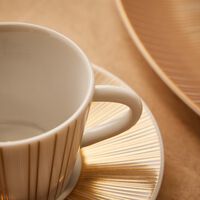 bernardaud sol coffee cup saucer gold