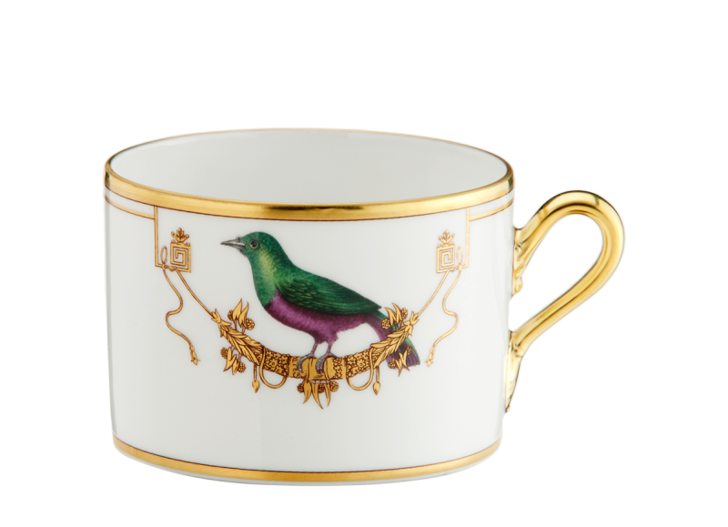 Tea Cup Volière Mèrle Vert, large