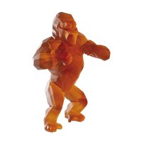Wild Kong In Orange By Richard Orlinski Wild Kong In Orange By Richard Orlinski, small