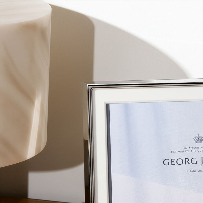 جورج جنسن إطار الصور ديكو فضي كبير