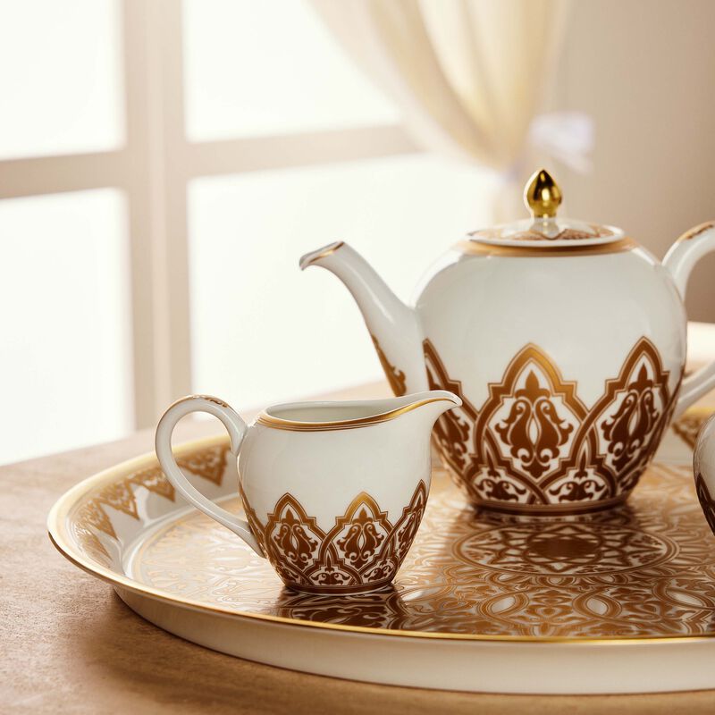 bernardaud venise milk pitcher gold