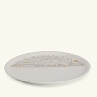 dimlaj hayat serving platter round gold 32cm