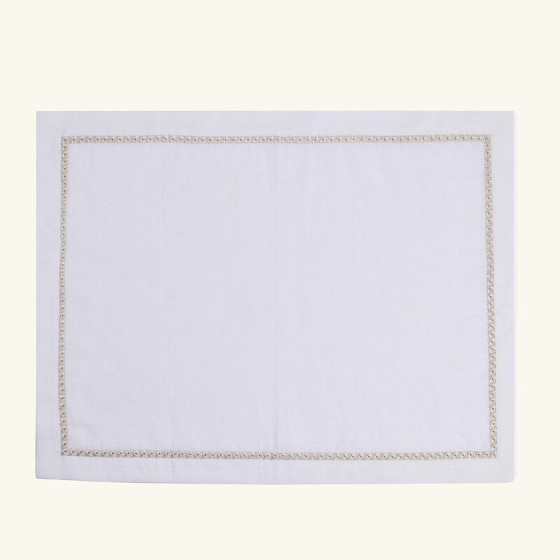 catherine denoual rosely placemat silver