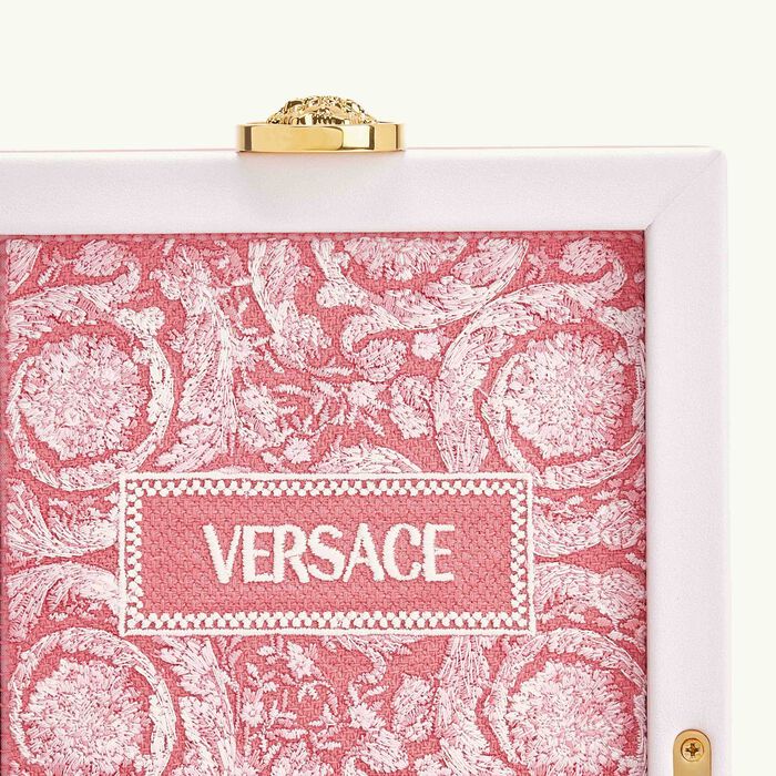 versace barocco jewelry box small pink
