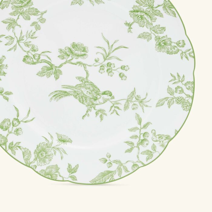 bernardaud albertine dinner plate round green 26cm