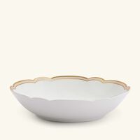 bernardaud pompadour soup plate round gold 19cm