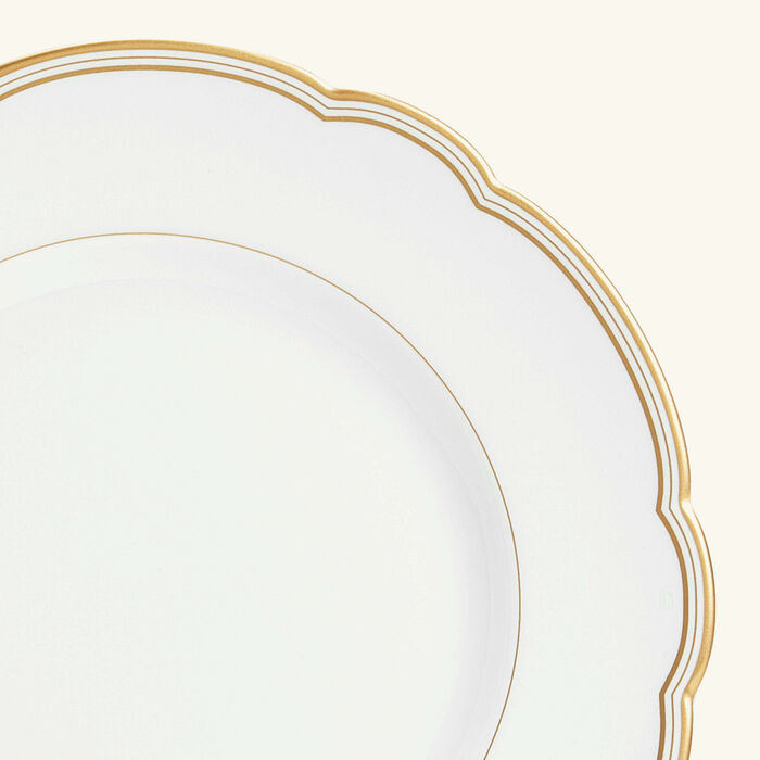 bernardaud pompadour salad plate round gold 21cm
