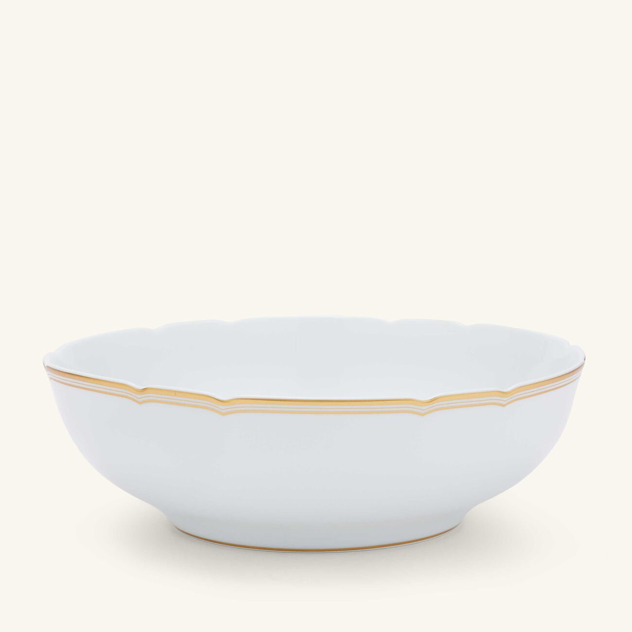 bernardaud pompadour salad bowl gold 25cm