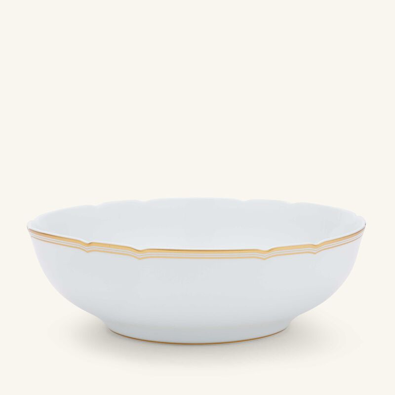 bernardaud pompadour salad bowl gold 25cm