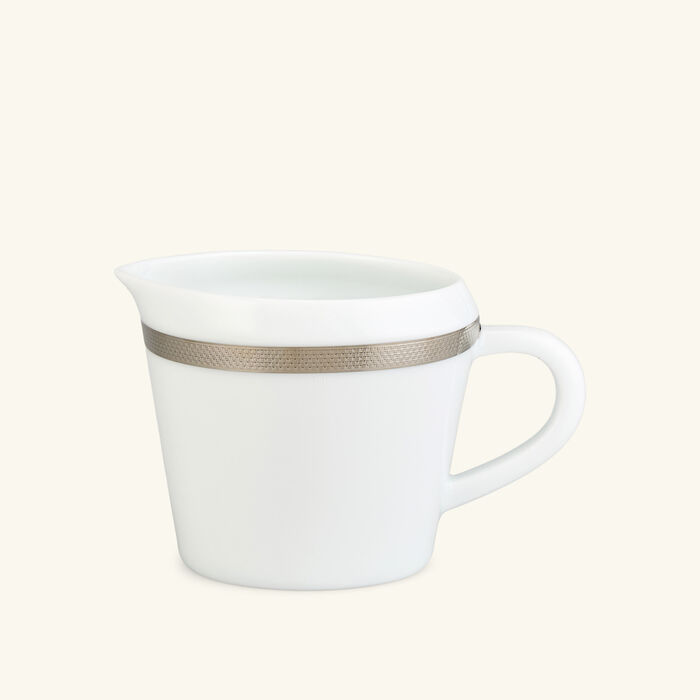 bernardaud maille platine creamer white