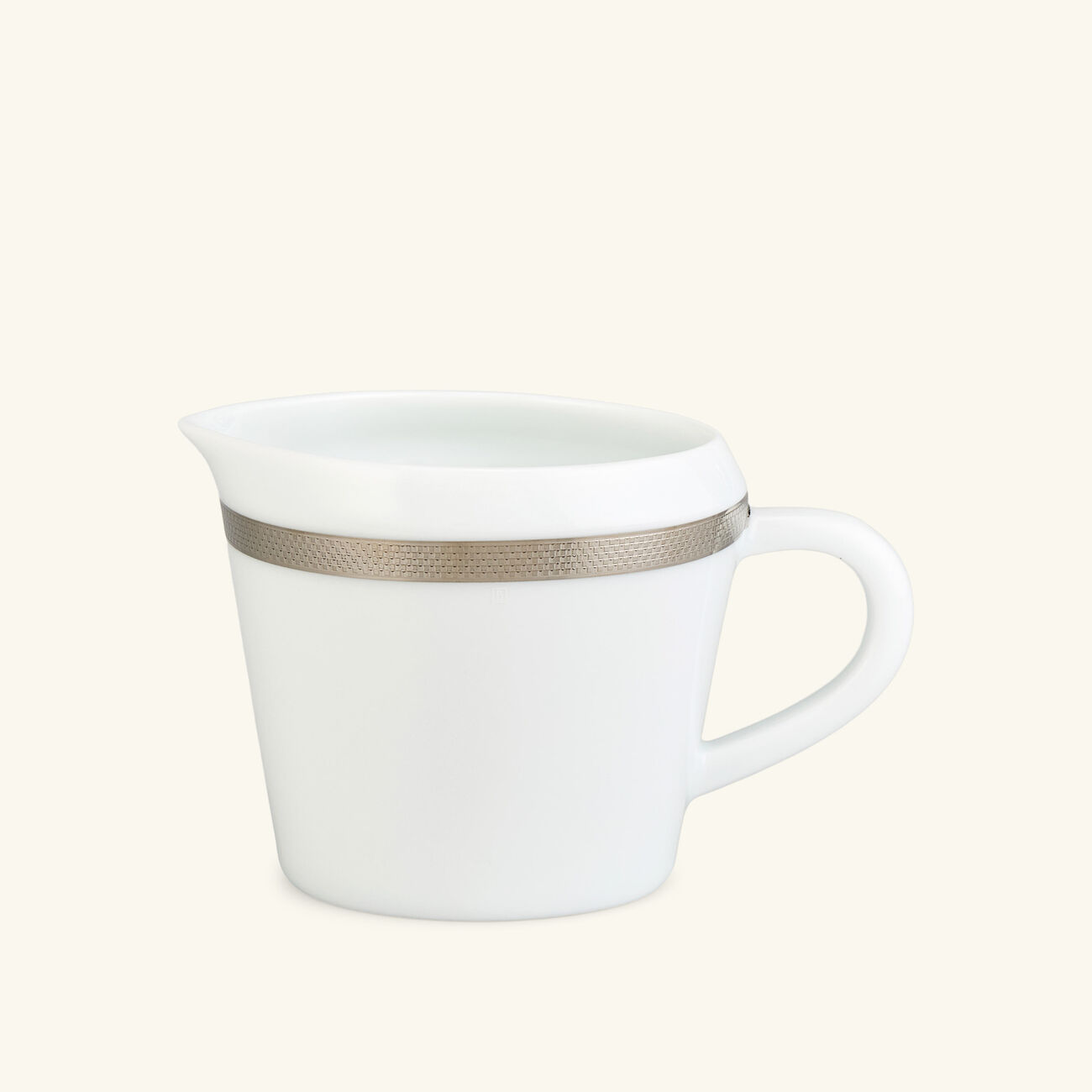 Maille Platine Creamer White bernardaud maille platine creamer white