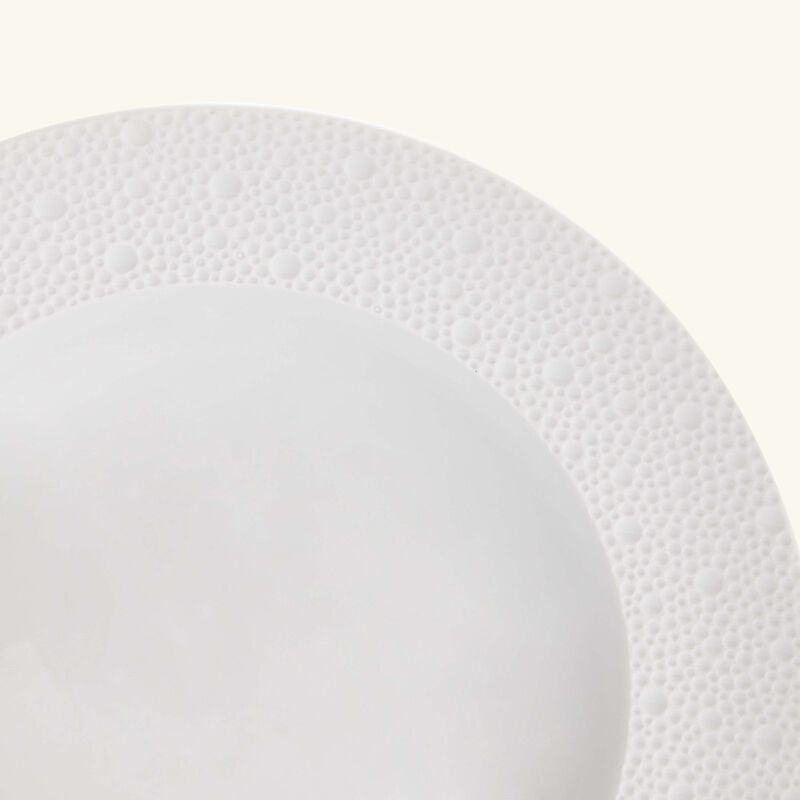 bernardaud ecume soup plate round white 22cm