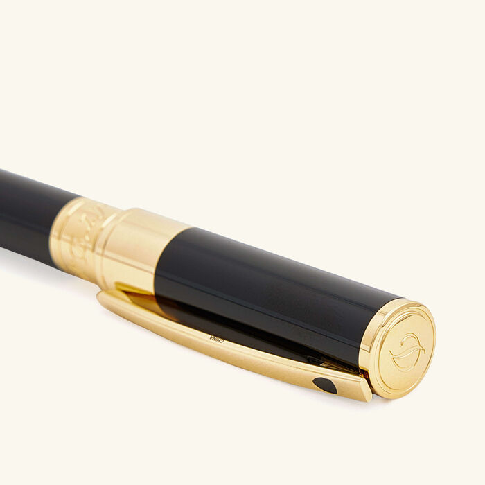 st dupont d initial rollerball pen black