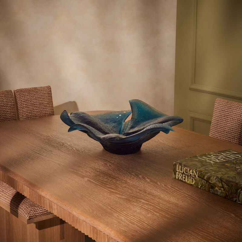 daum maya rays centerpiece blue limited edition