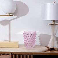 lalique mossi vase small pink
