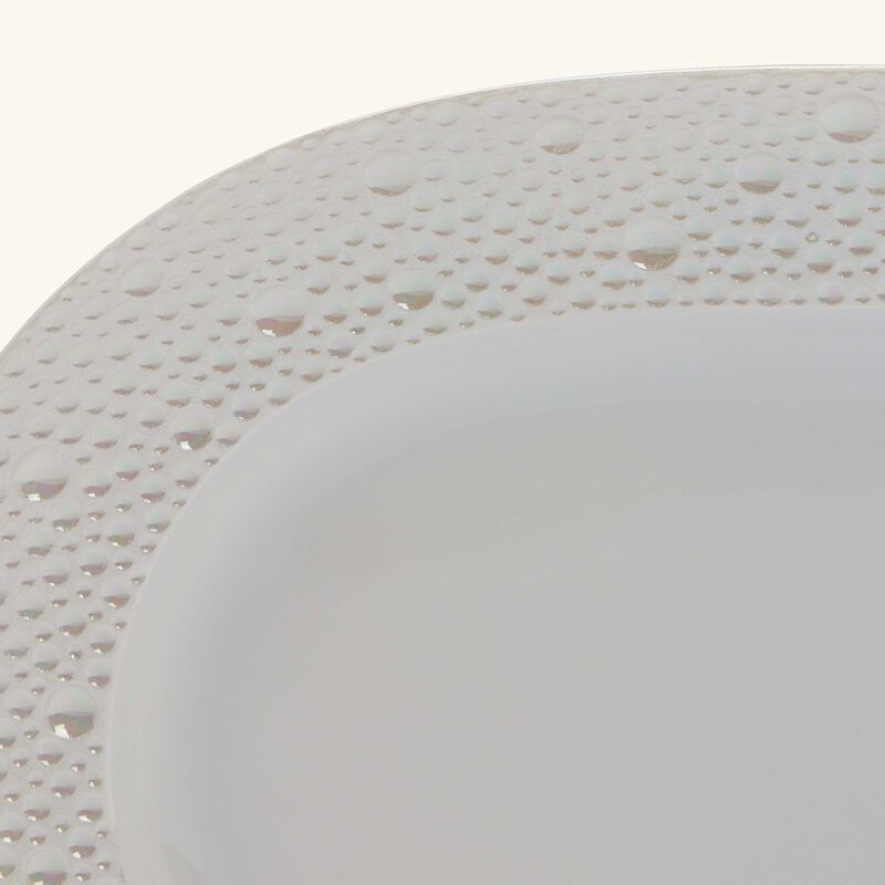 bernardaud ecume serving platter oval white 23cm