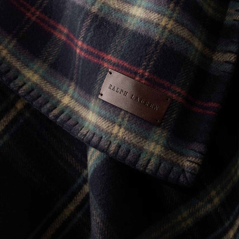 ralph lauren home georgia throw blanket blue