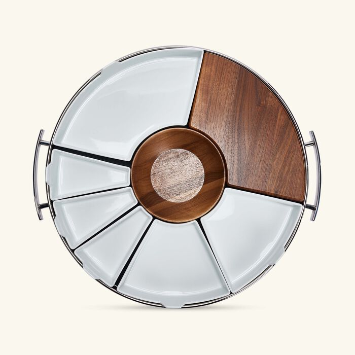 christofle mood party tray large stainless steel