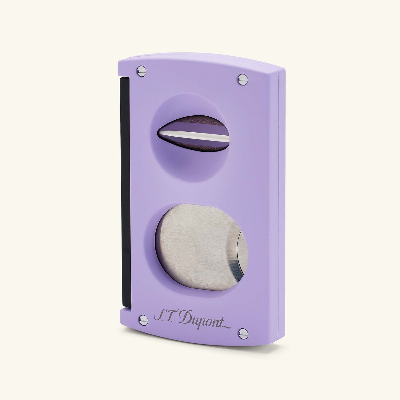 Double Blade Cigar Cutter Lilac st dupont double blade cigar cutter lilac