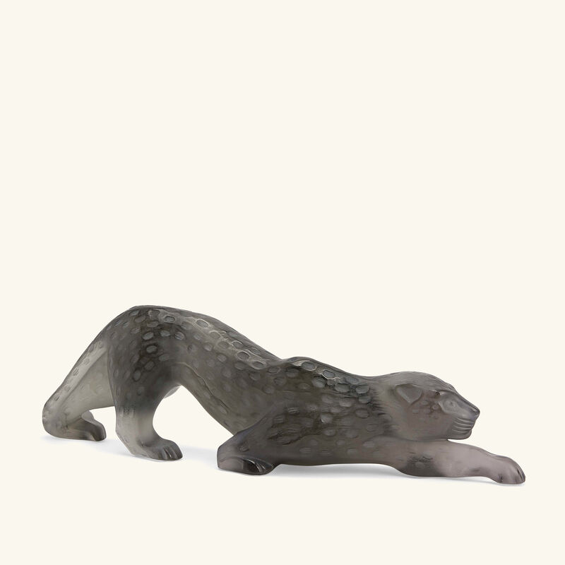lalique zeila panther sculpture medium gold