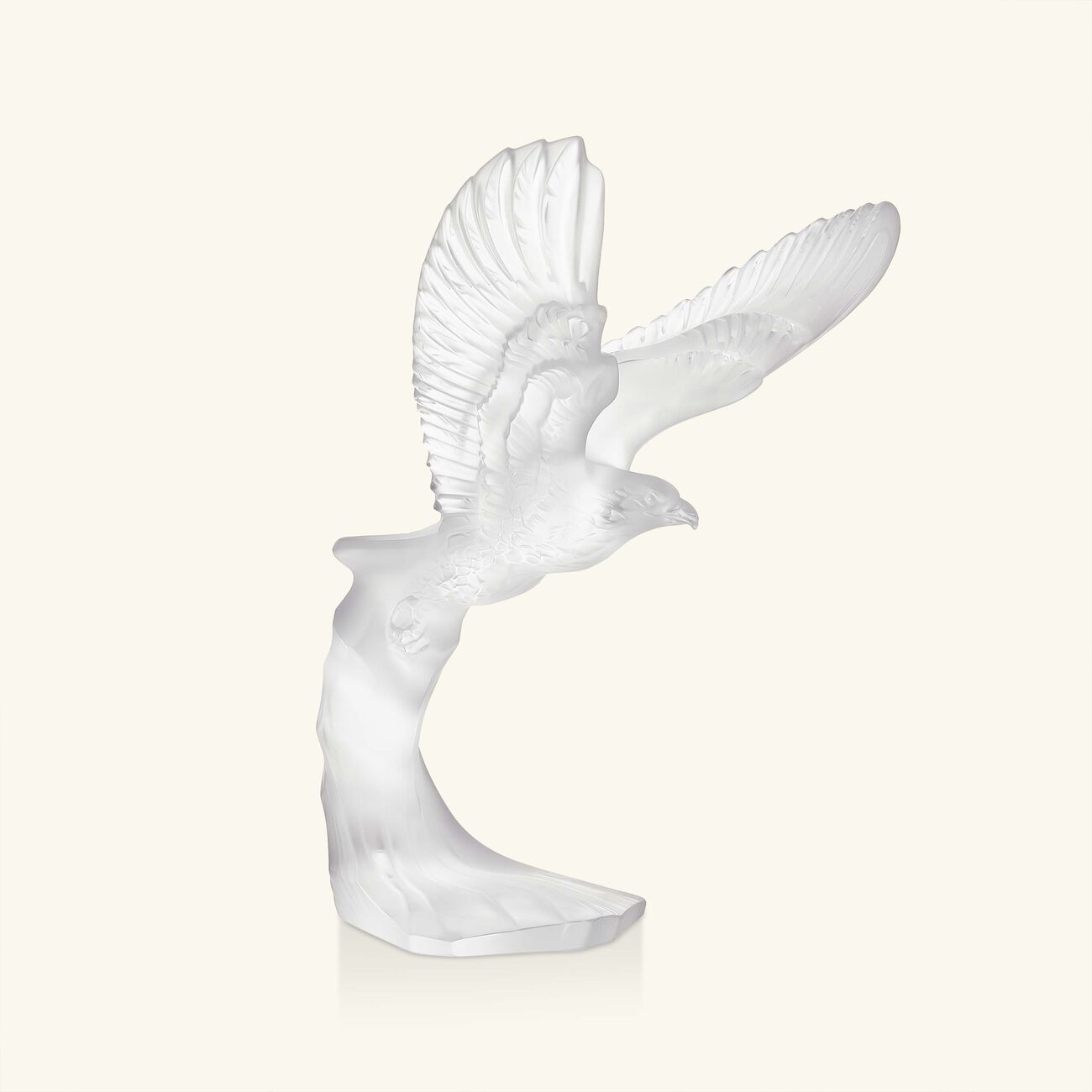 lalique golden eagle sculpture medium clear