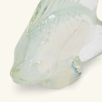 lalique fish figurine small gold