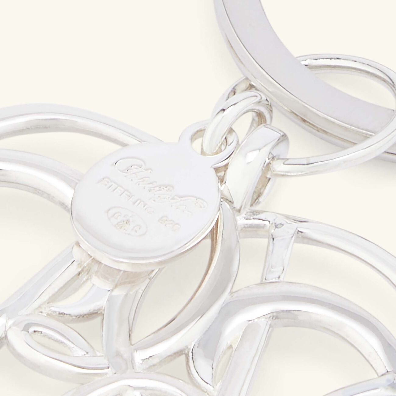 christofle mavelot bb key chain sterling silver
