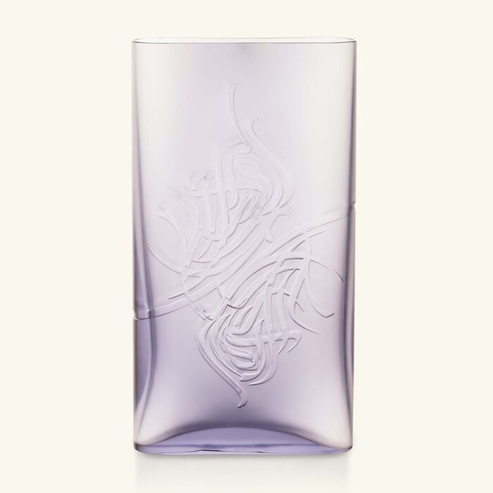 ماريو تشيوني مزهرية شادو بيضاوية طويلة بلون شفاف