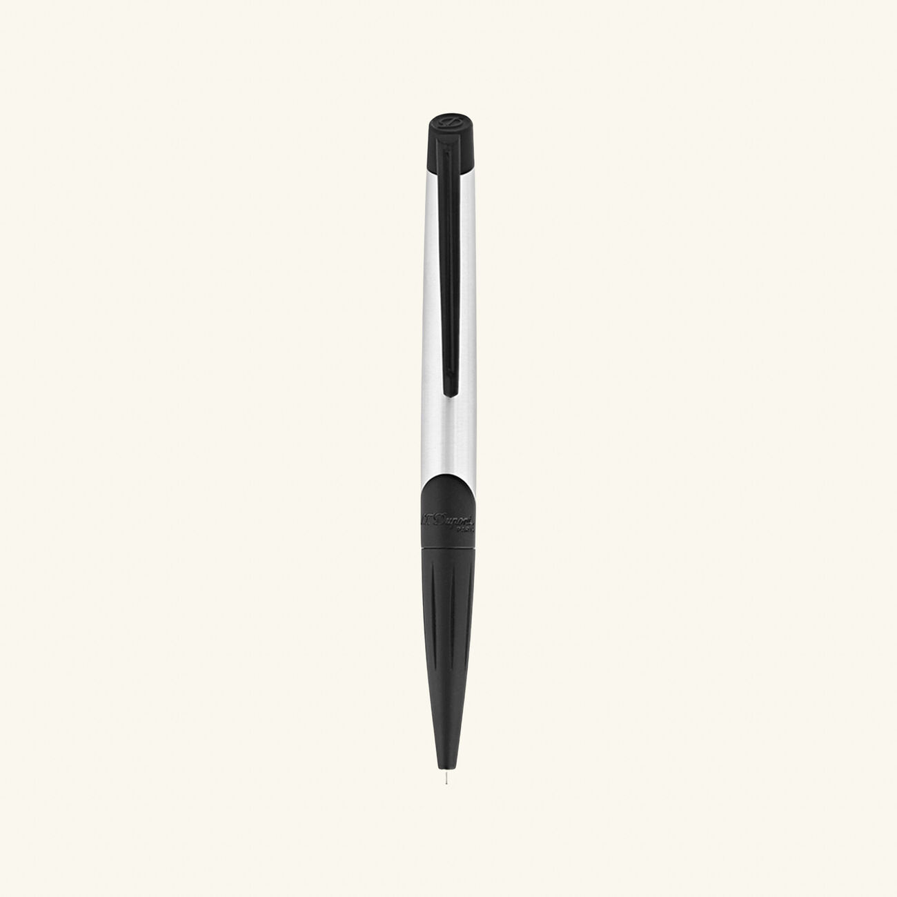 st dupont defi millennium ballpoint pen silver